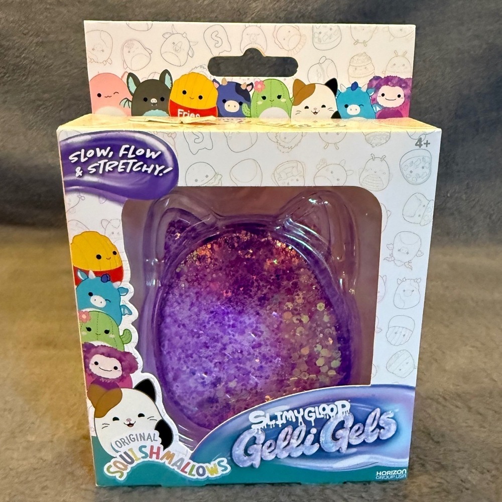 2026  Squishmallows x SlimyGloop collaboration Purple Glitter Sensory Toy NIB